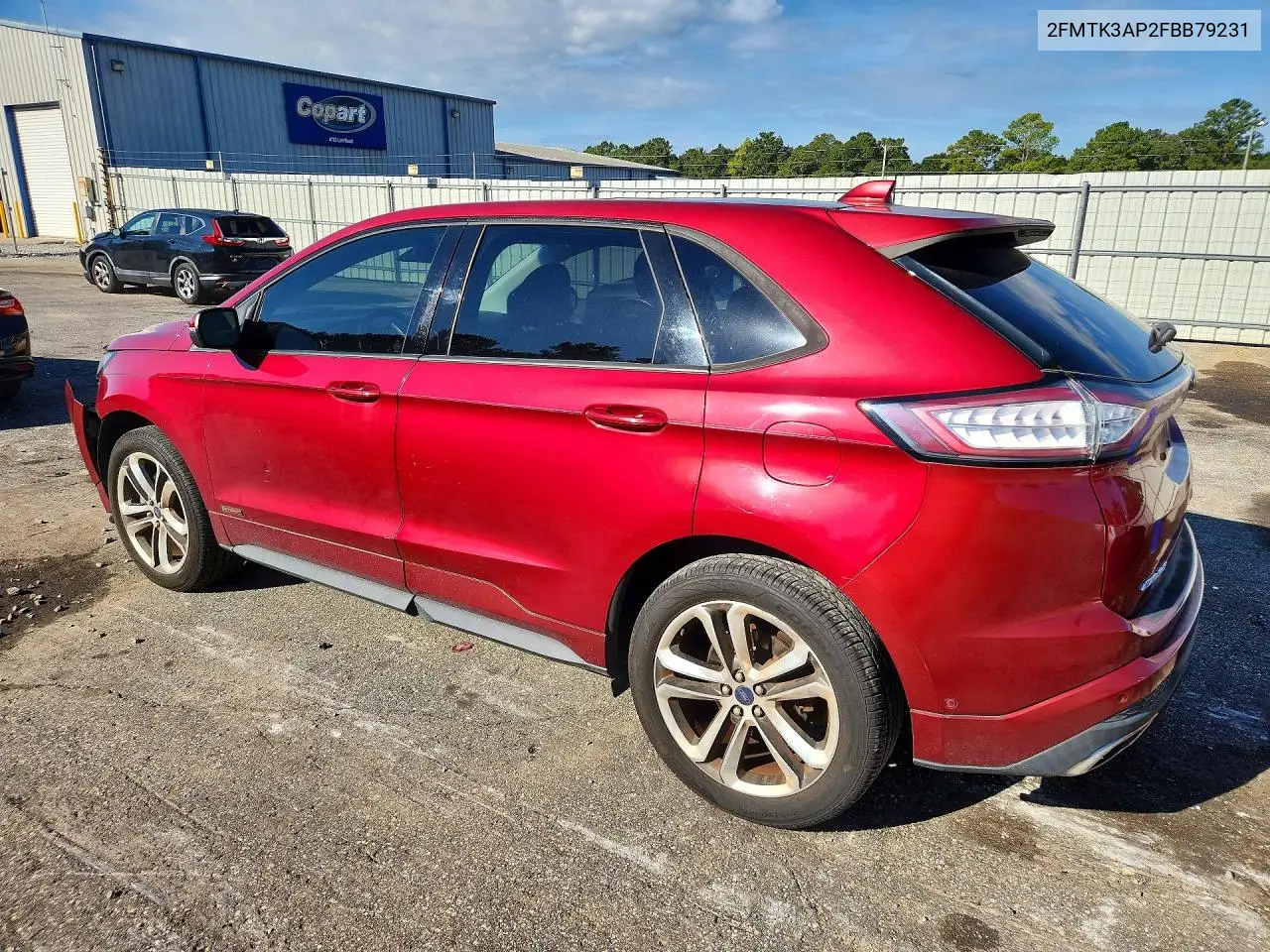 2015 FORD EDGE VIN 2FMTK3AP2FBB79231 — фото 2