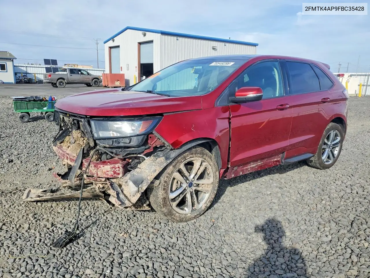 FORD EDGE 2015, VIN 2FMTK4AP9FBC35428