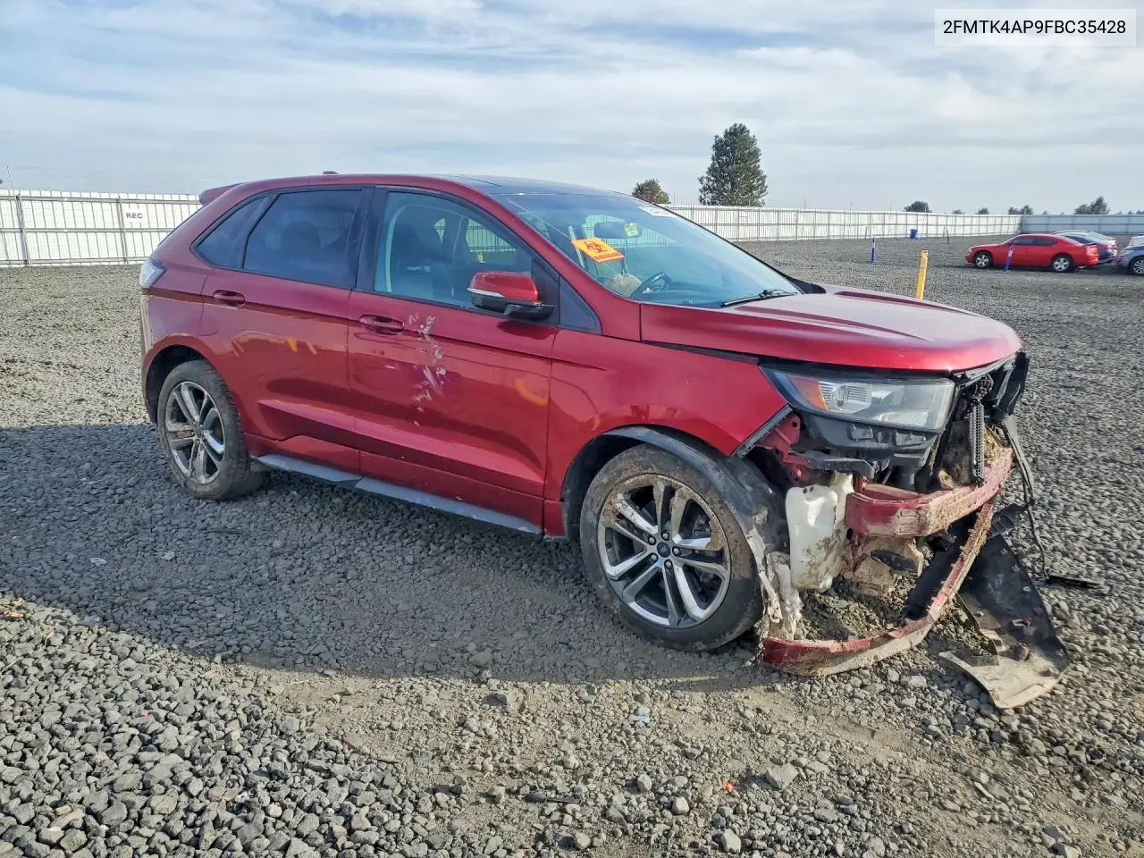 2015 FORD EDGE VIN 2FMTK4AP9FBC35428 — фото 4