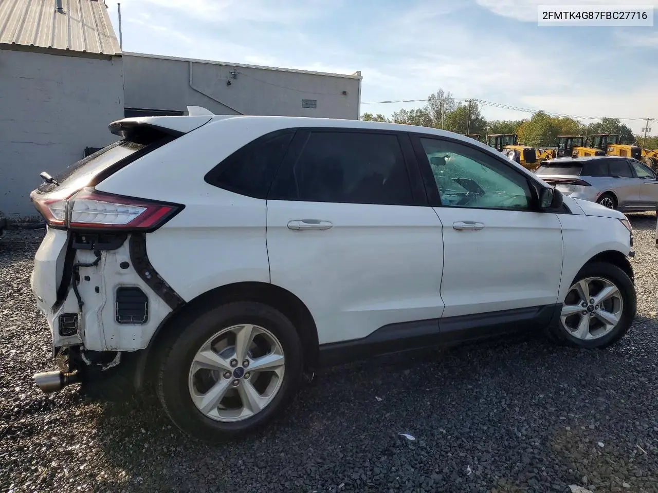 2015 FORD EDGE VIN 2FMTK4G87FBC27716 — фото 3