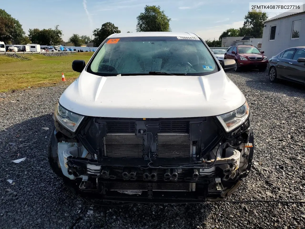 2015 FORD EDGE VIN 2FMTK4G87FBC27716 — фото 5