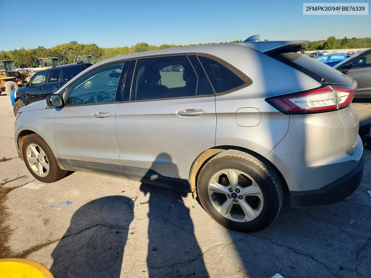 2015 FORD EDGE VIN 2FMPK3G94FBB76339 — фото 2