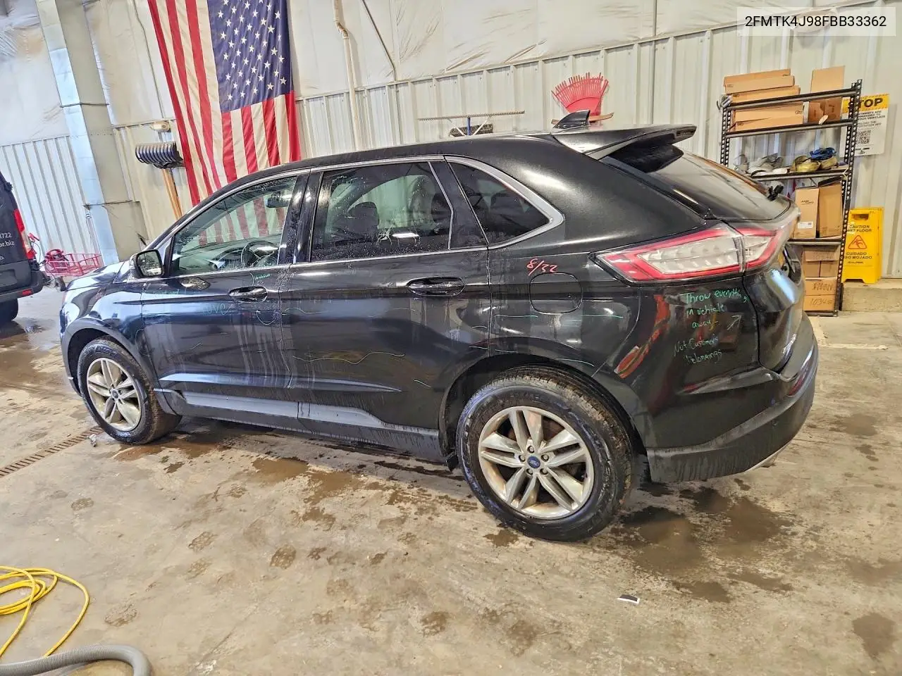 2015 FORD EDGE VIN 2FMTK4J98FBB33362 — фото 2