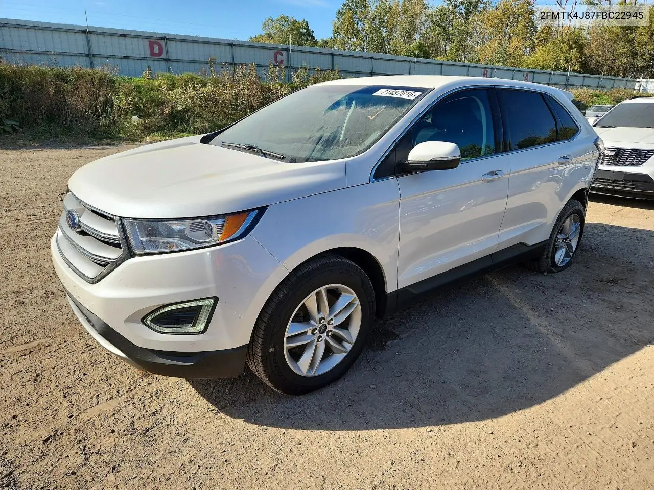 FORD EDGE 2015, VIN 2FMTK4J87FBC22945