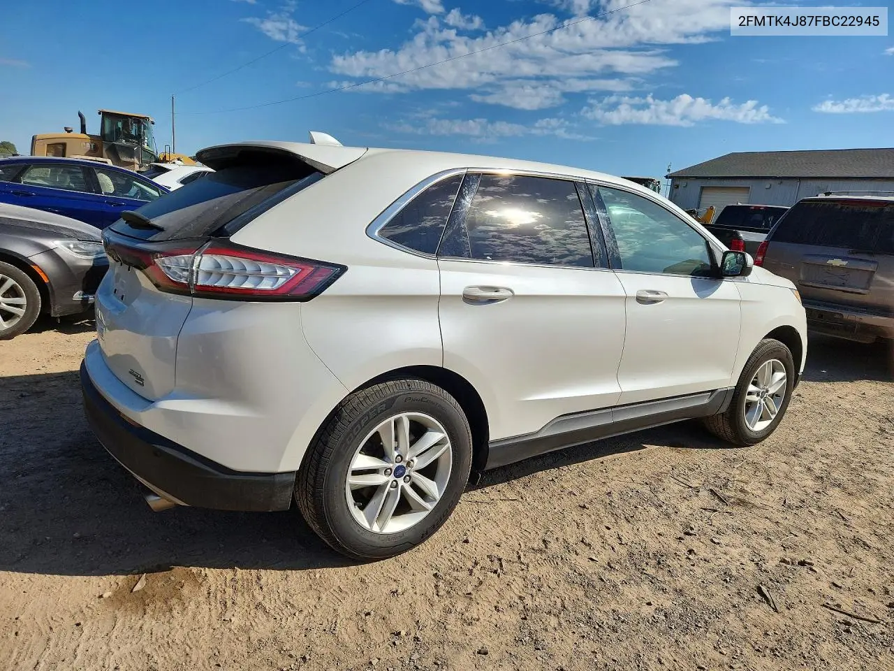 2015 FORD EDGE VIN 2FMTK4J87FBC22945 — фото 3