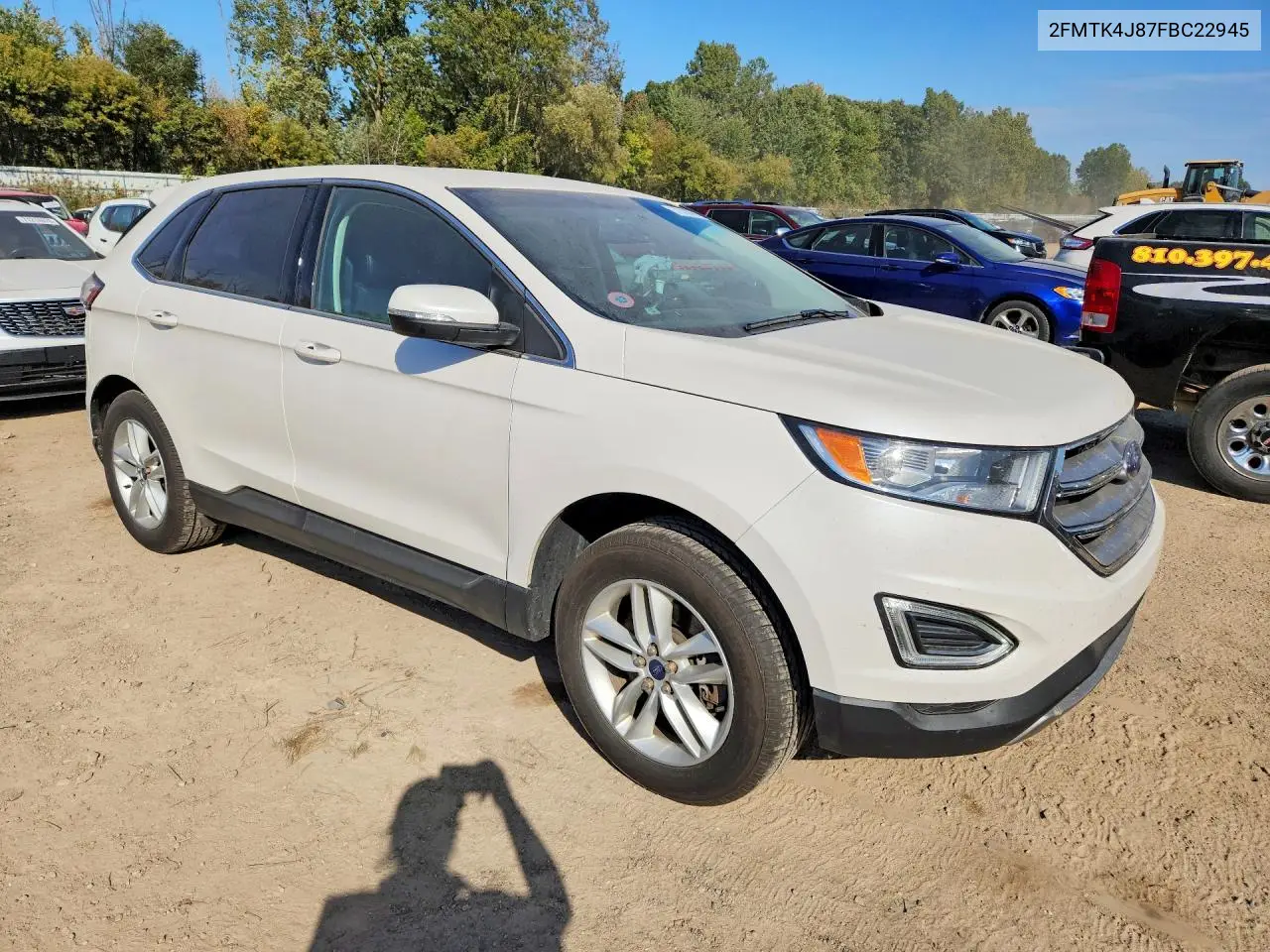 2015 FORD EDGE VIN 2FMTK4J87FBC22945 — фото 4
