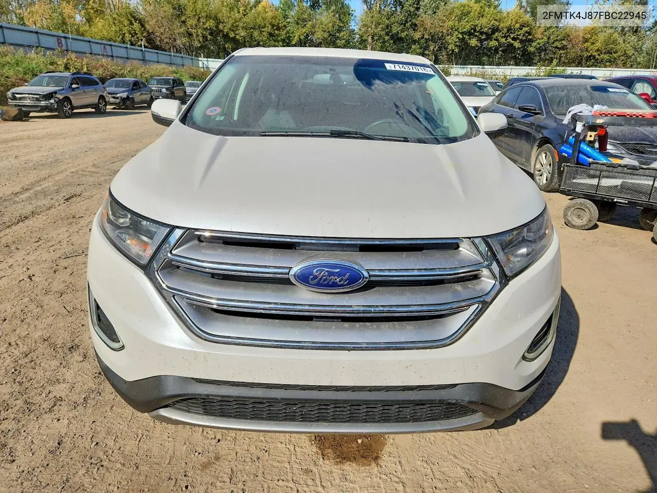 2015 FORD EDGE VIN 2FMTK4J87FBC22945 — фото 5