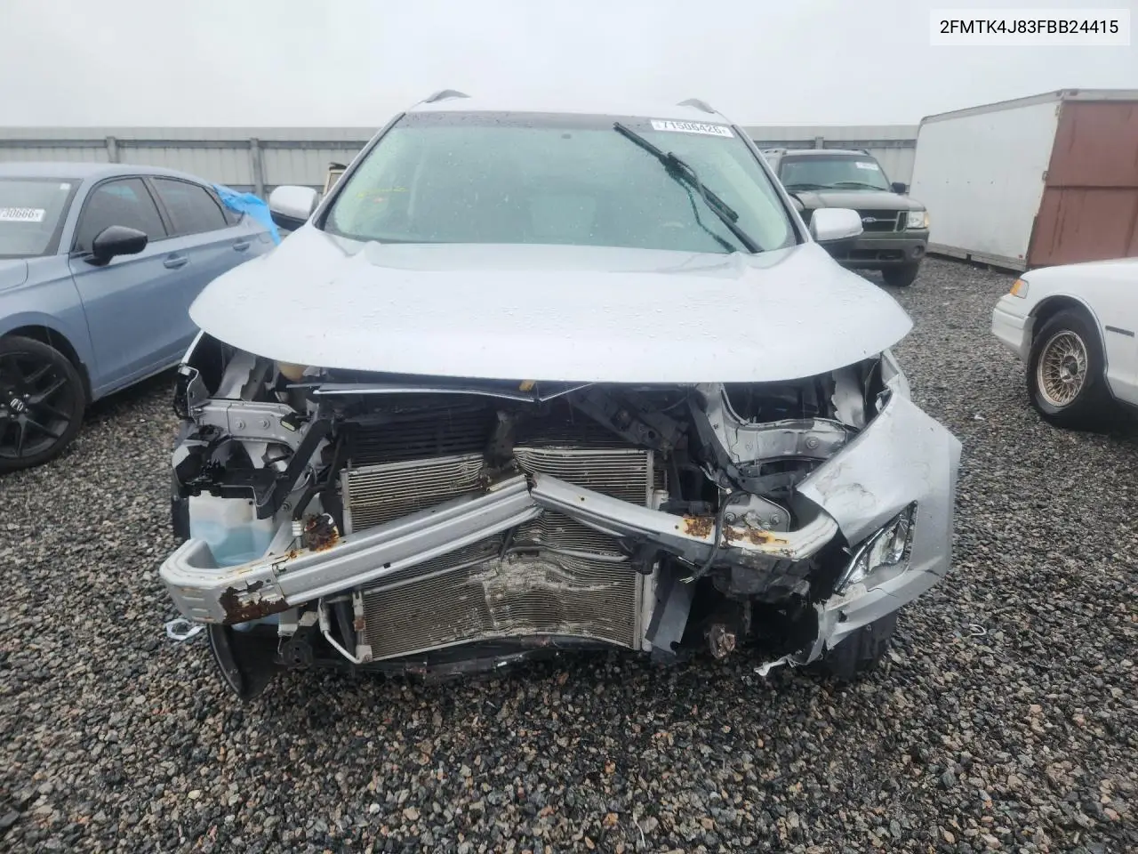 2015 FORD EDGE VIN 2FMTK4J83FBB24415 — фото 5