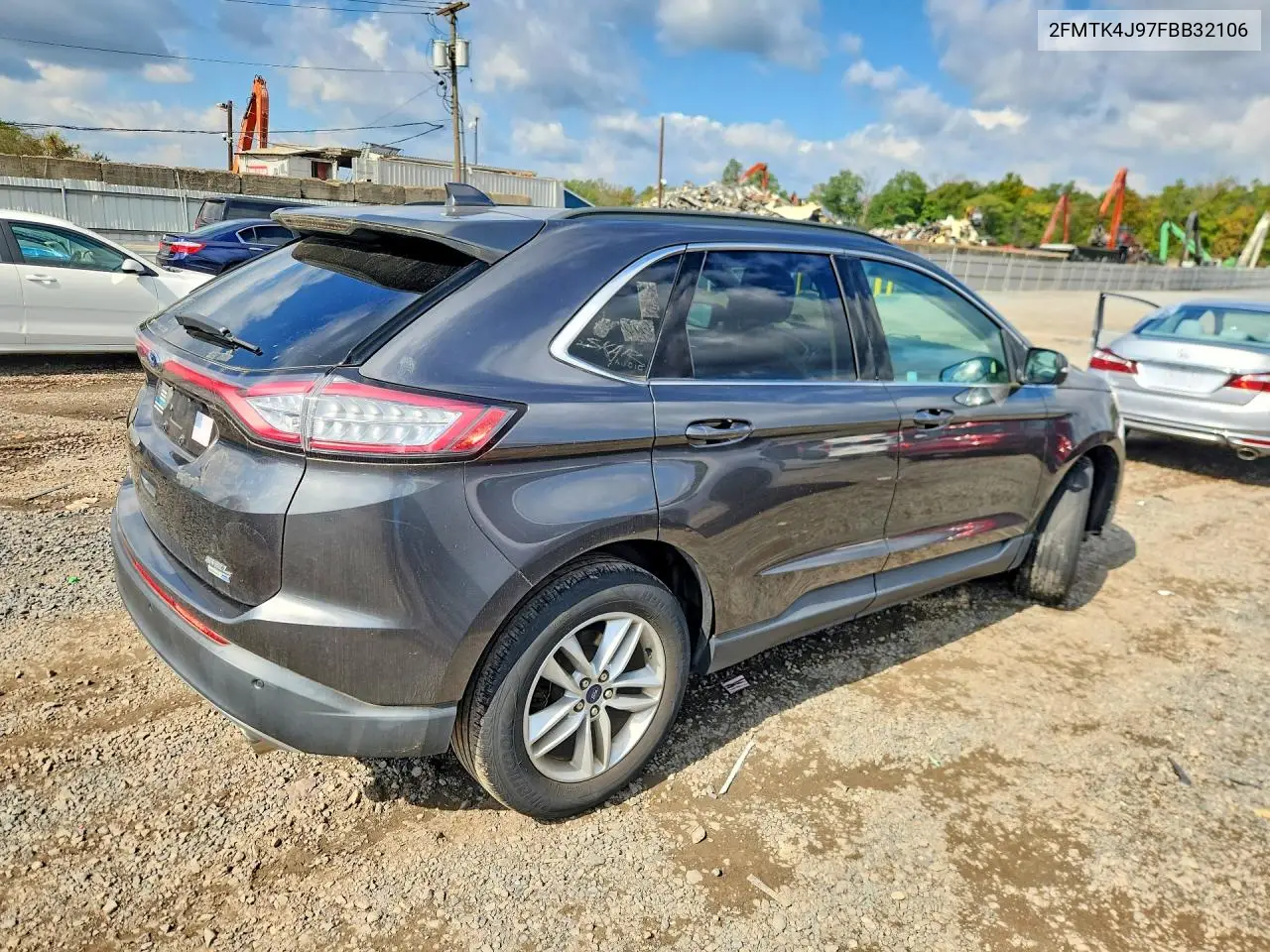 2015 FORD EDGE VIN 2FMTK4J97FBB32106 — фото 3