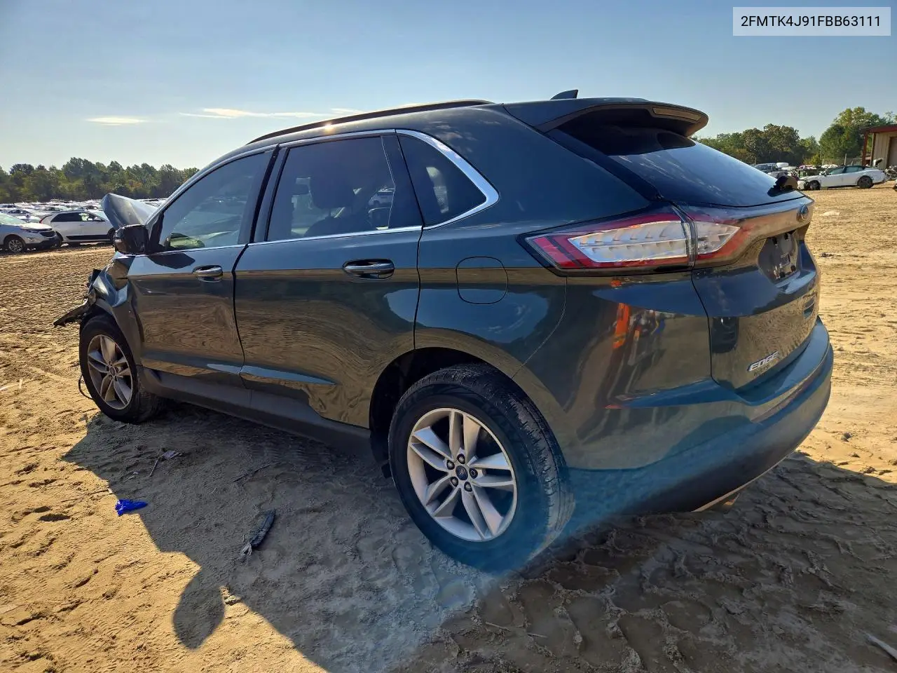 2015 FORD EDGE VIN 2FMTK4J91FBB63111 — фото 2
