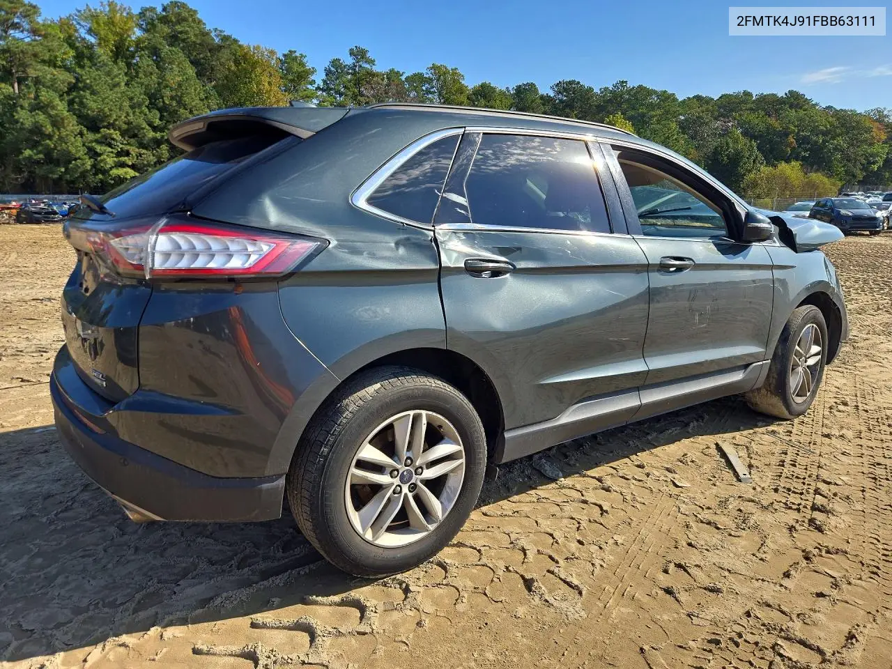 2015 FORD EDGE VIN 2FMTK4J91FBB63111 — фото 3