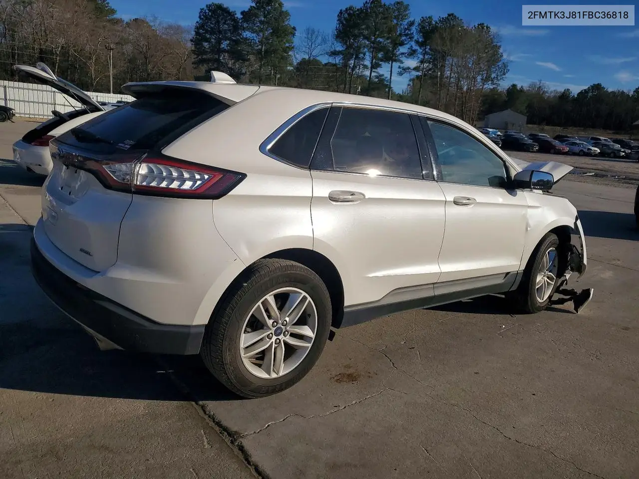 2015 FORD EDGE VIN 2FMTK3J81FBC36818 — фото 3