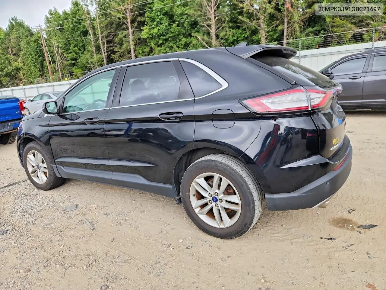 2016 FORD EDGE VIN 2FMPK3J91GBC21697 — фото 2