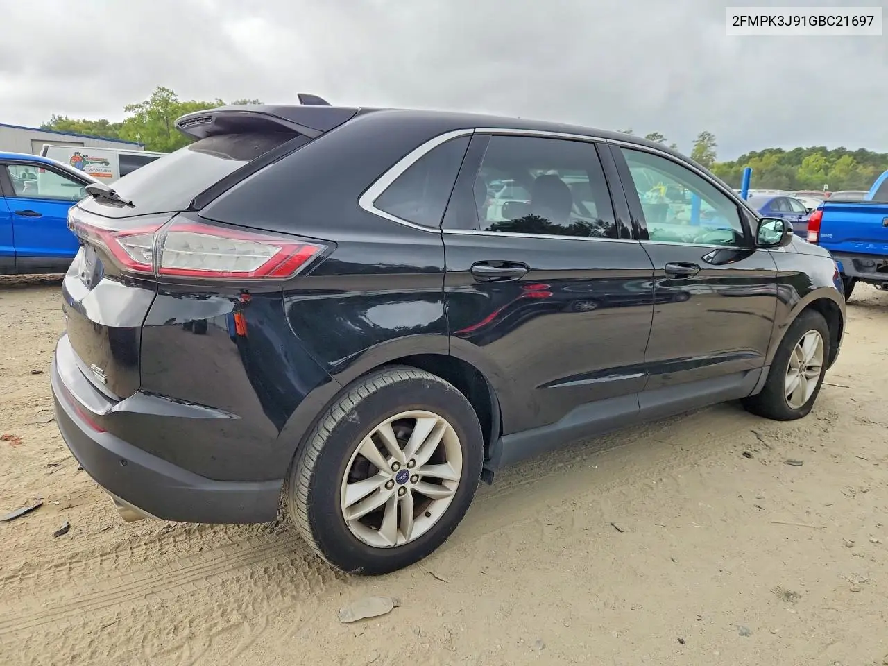 2016 FORD EDGE VIN 2FMPK3J91GBC21697 — фото 3