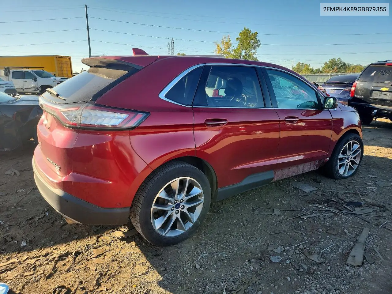 2016 FORD EDGE VIN 2FMPK4K89GBB79355 — фото 3