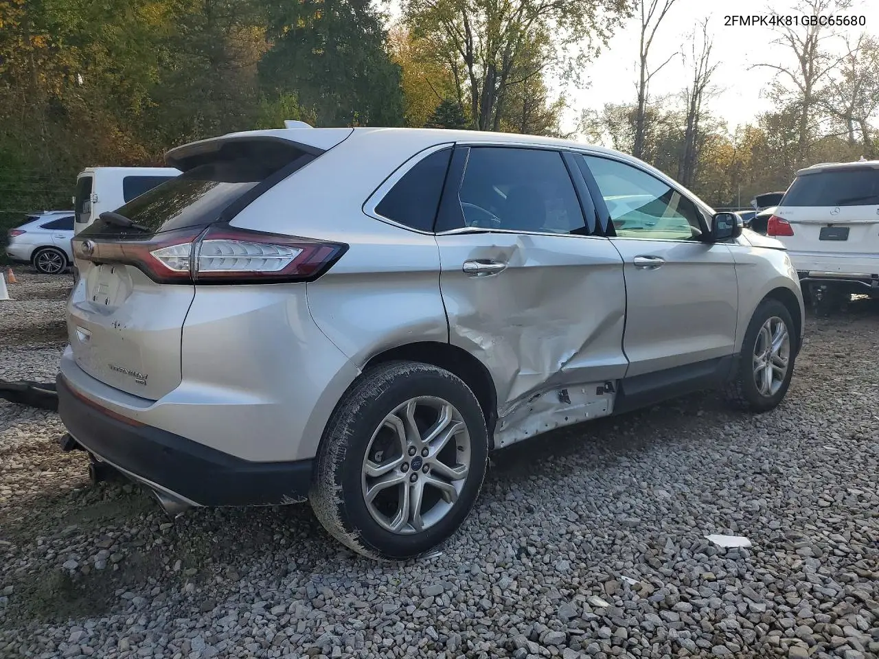 2016 FORD EDGE VIN 2FMPK4K81GBC65680 — фото 3