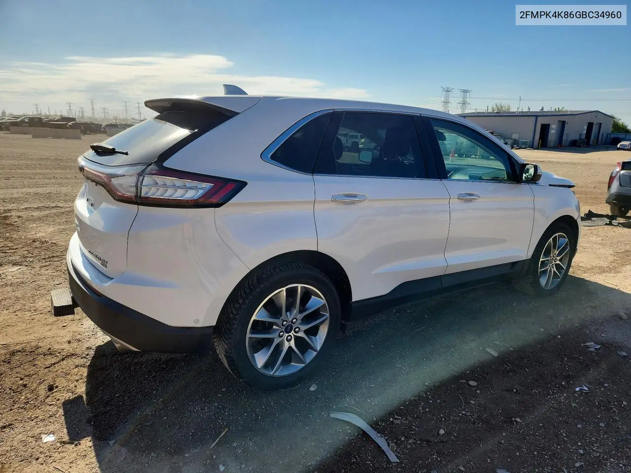 2016 FORD EDGE VIN 2FMPK4K86GBC34960 — фото 3