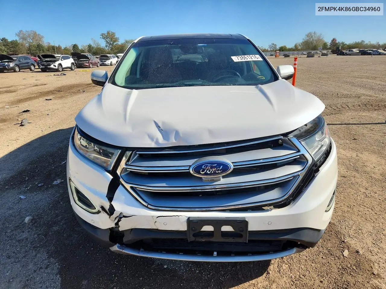2016 FORD EDGE VIN 2FMPK4K86GBC34960 — фото 5
