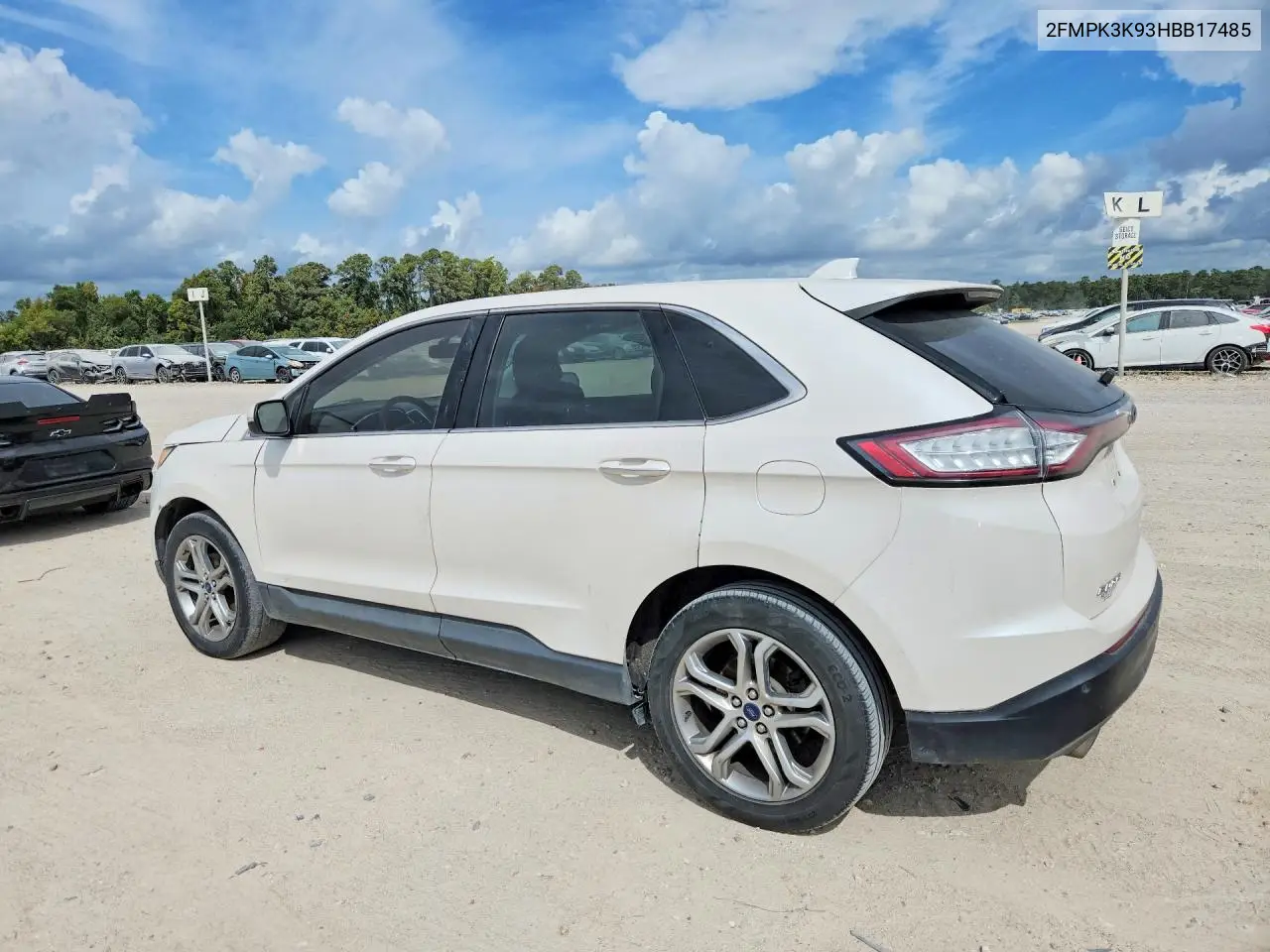 2017 FORD EDGE VIN 2FMPK3K93HBB17485 — фото 2