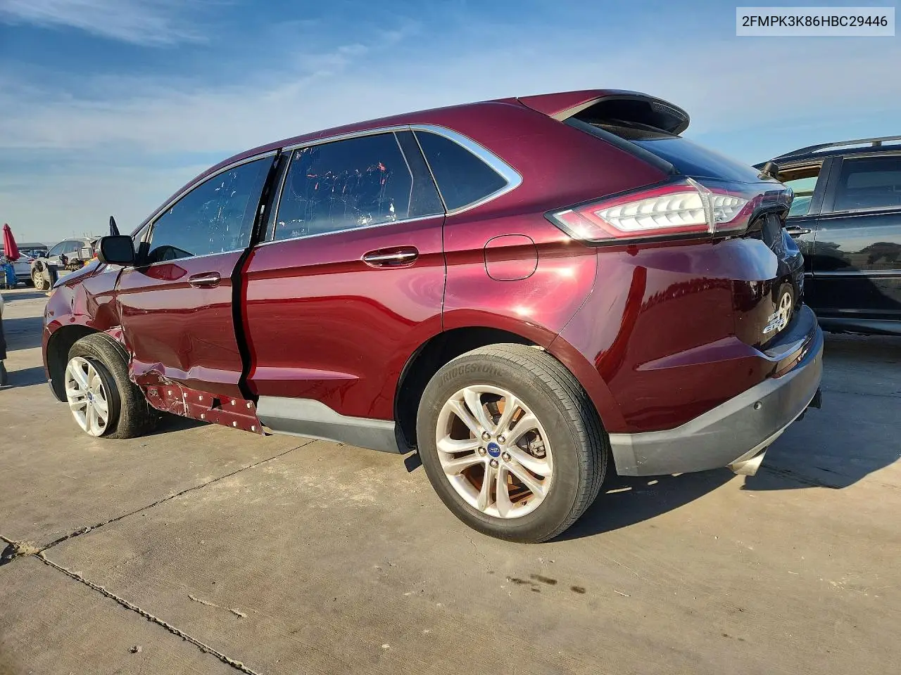 2017 FORD EDGE VIN 2FMPK3K86HBC29446 — фото 2