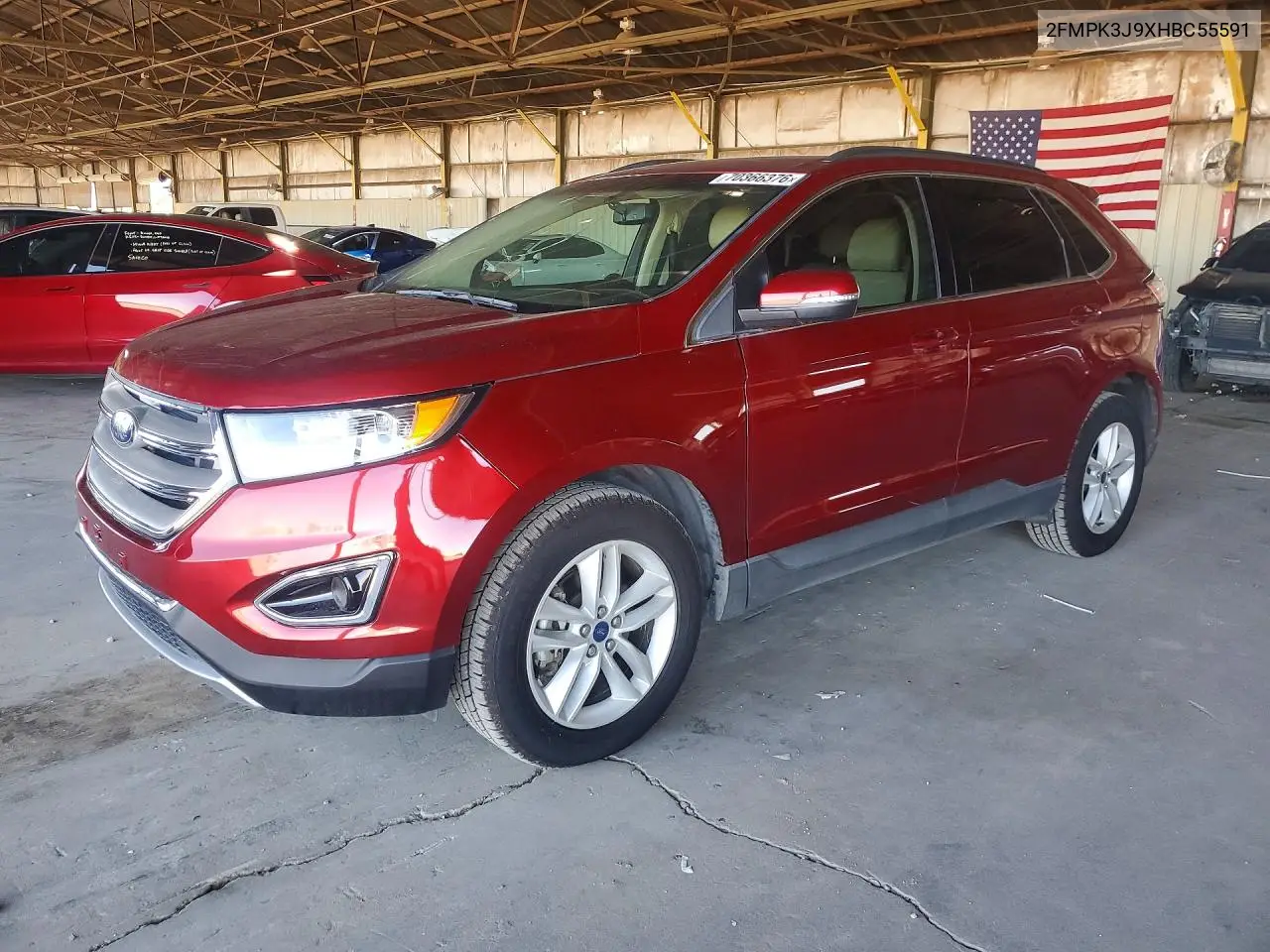 FORD EDGE 2017, VIN 2FMPK3J9XHBC55591