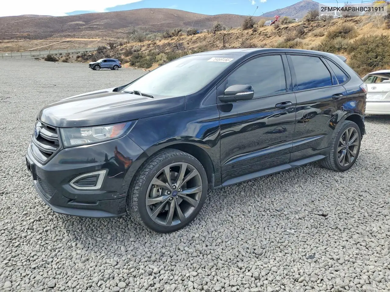 FORD EDGE 2017, VIN 2FMPK4AP8HBC31911