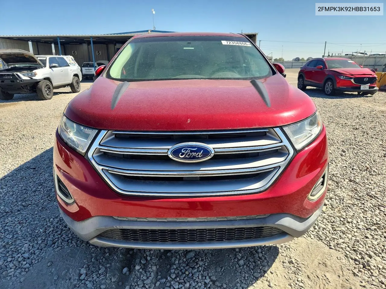2017 FORD EDGE VIN 2FMPK3K92HBB31653 — фото 5