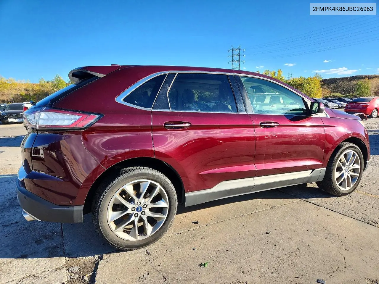 2018 FORD EDGE VIN 2FMPK4K86JBC26963 — фото 3