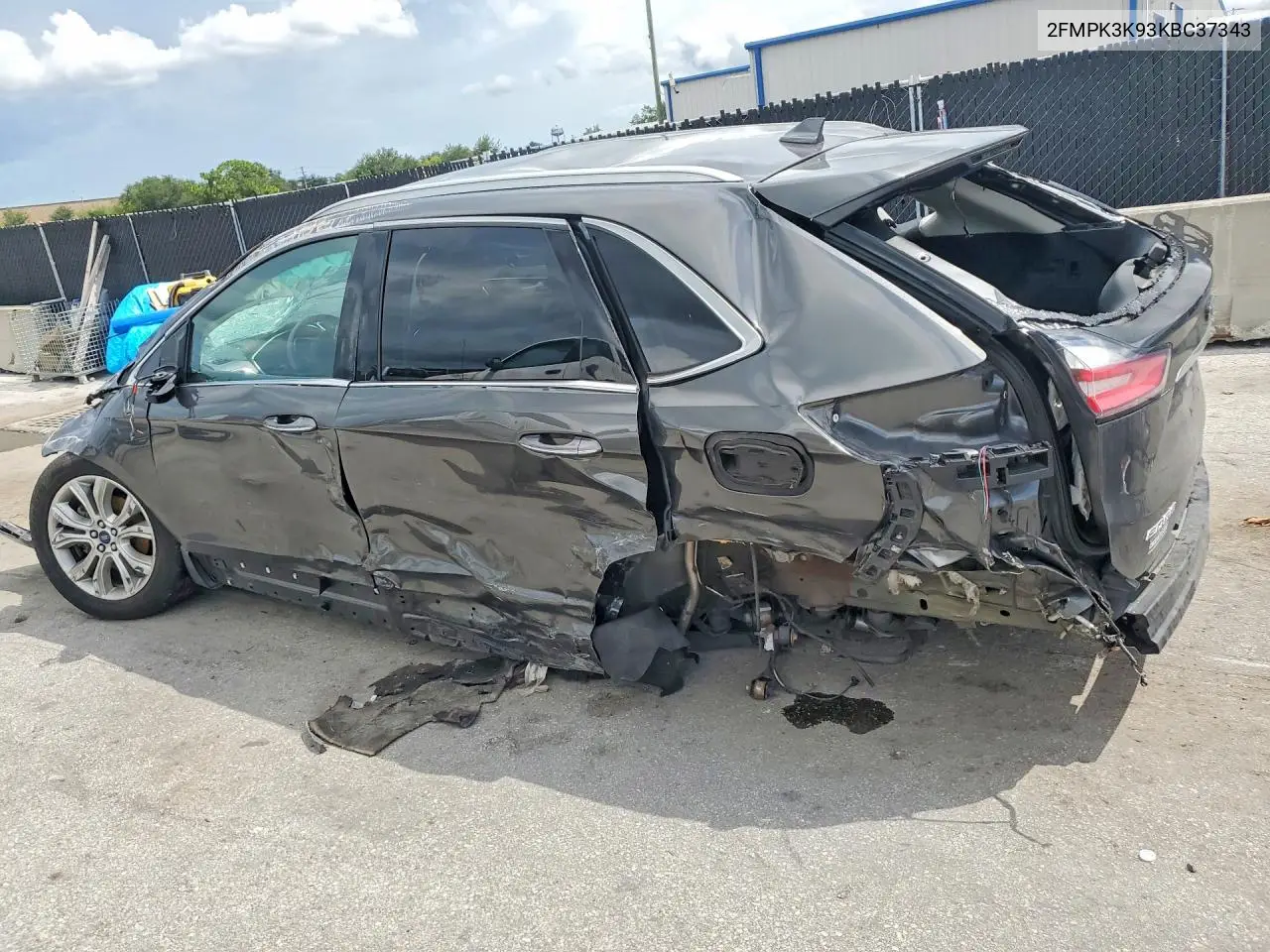 2019 FORD EDGE VIN 2FMPK3K93KBC37343 — фото 2