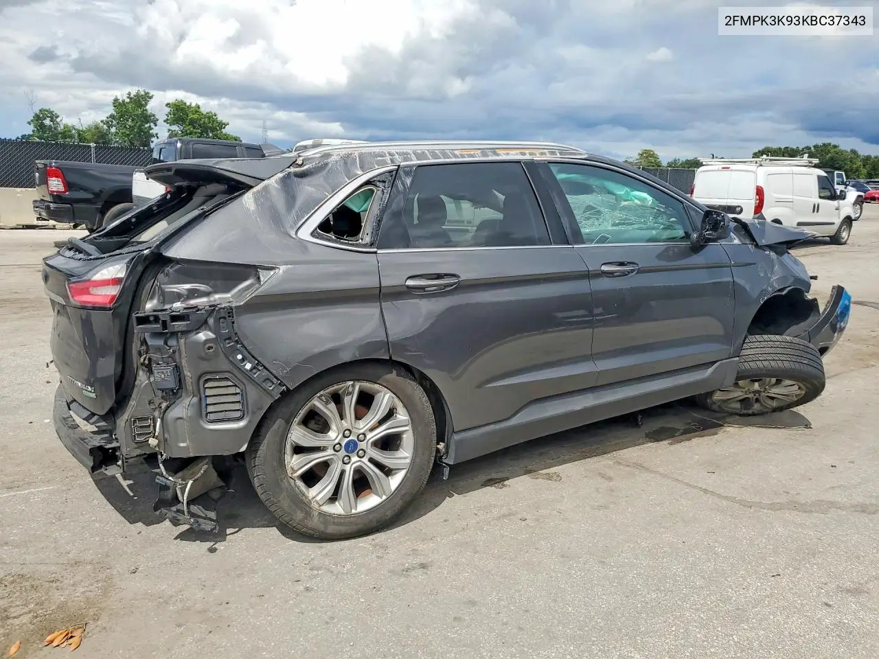 2019 FORD EDGE VIN 2FMPK3K93KBC37343 — фото 3