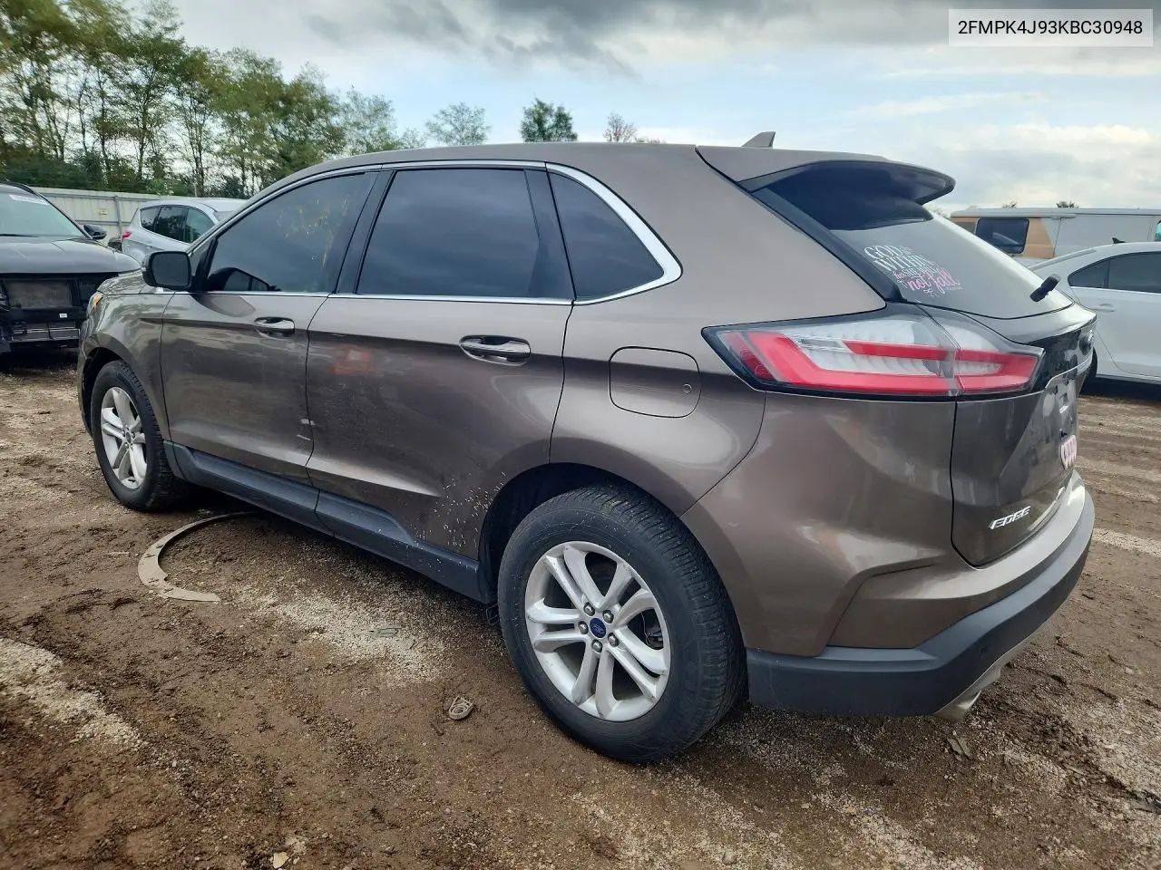 2019 FORD EDGE VIN 2FMPK4J93KBC30948 — фото 2