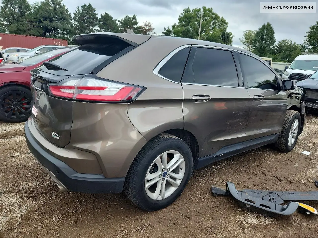 2019 FORD EDGE VIN 2FMPK4J93KBC30948 — фото 3