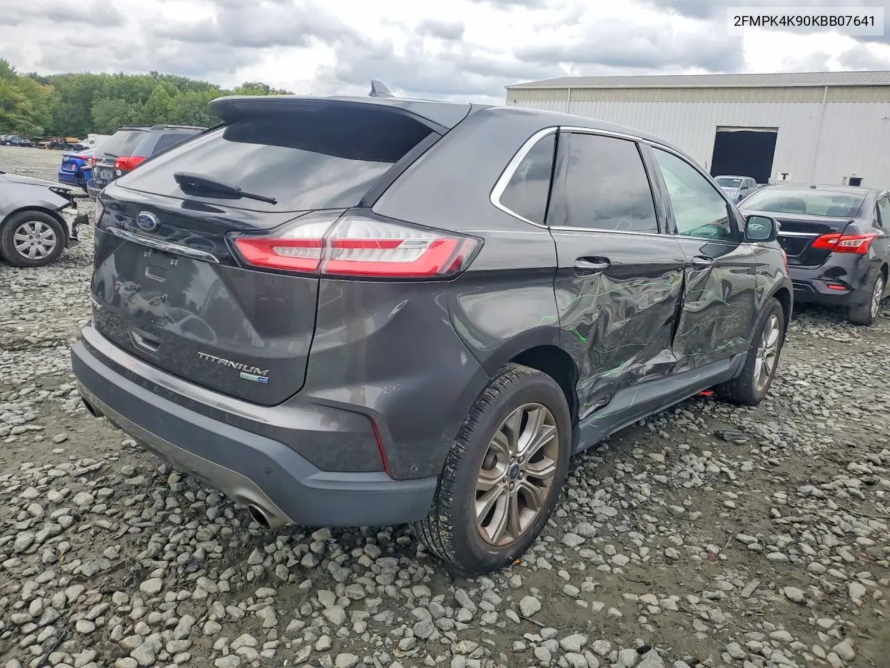 2019 FORD EDGE VIN 2FMPK4K90KBB07641 — фото 3