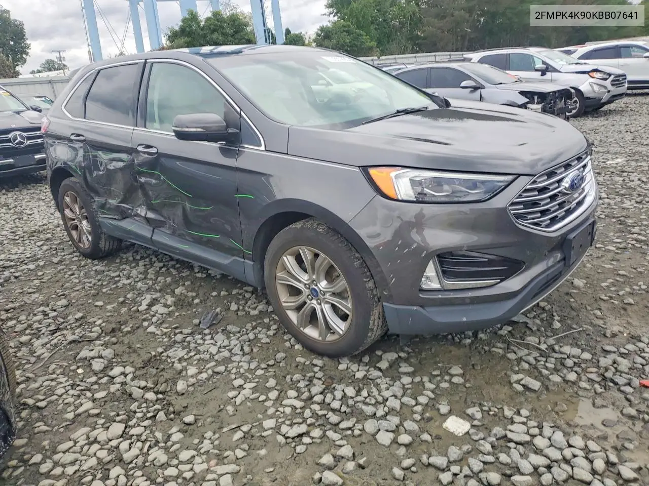 2019 FORD EDGE VIN 2FMPK4K90KBB07641 — фото 4