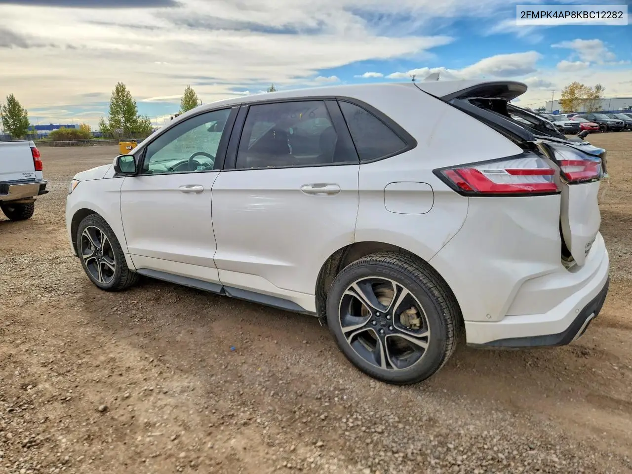 2019 FORD EDGE VIN 2FMPK4AP8KBC12282 — фото 2