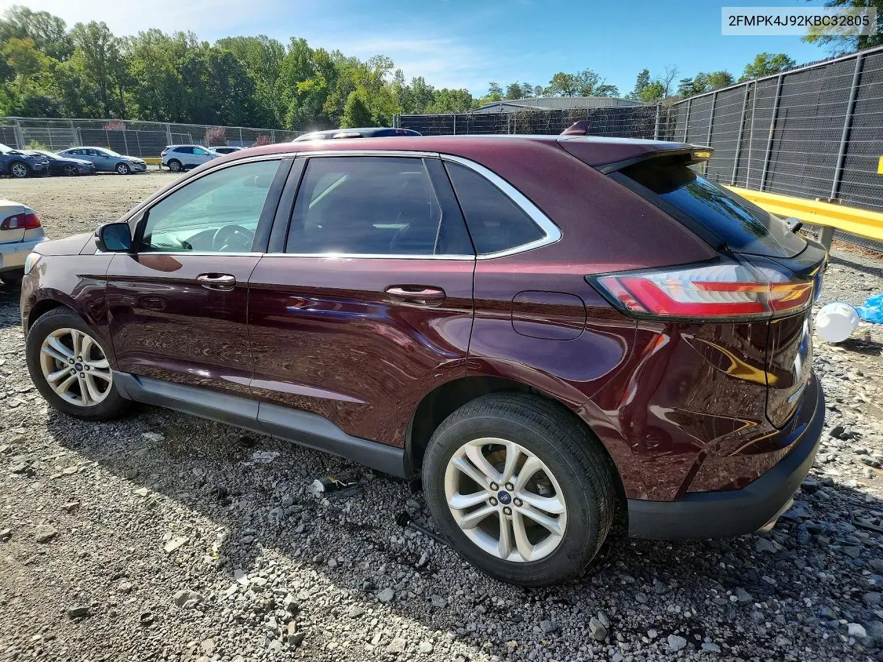 2019 FORD EDGE VIN 2FMPK4J92KBC32805 — фото 2
