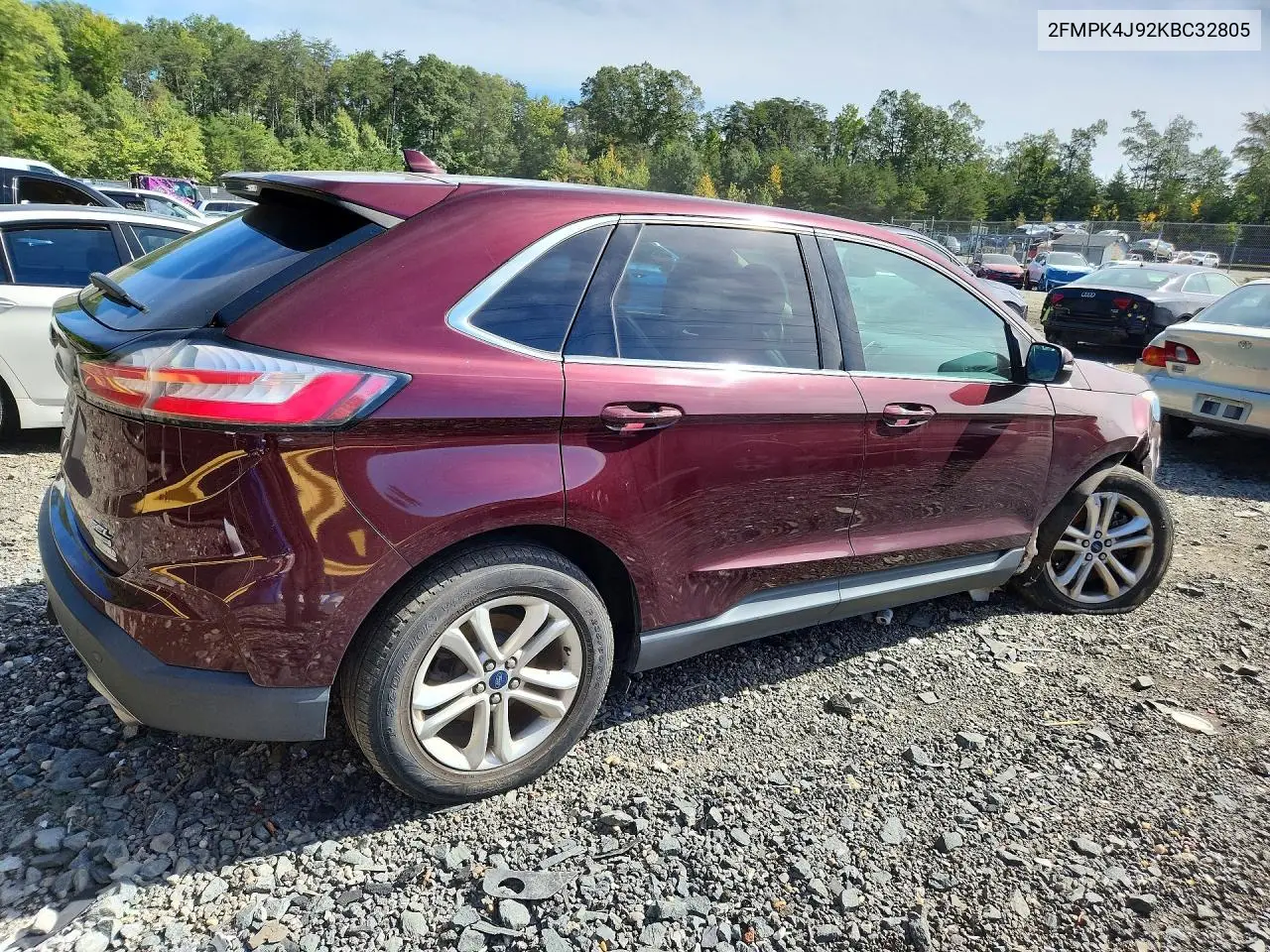 2019 FORD EDGE VIN 2FMPK4J92KBC32805 — фото 3