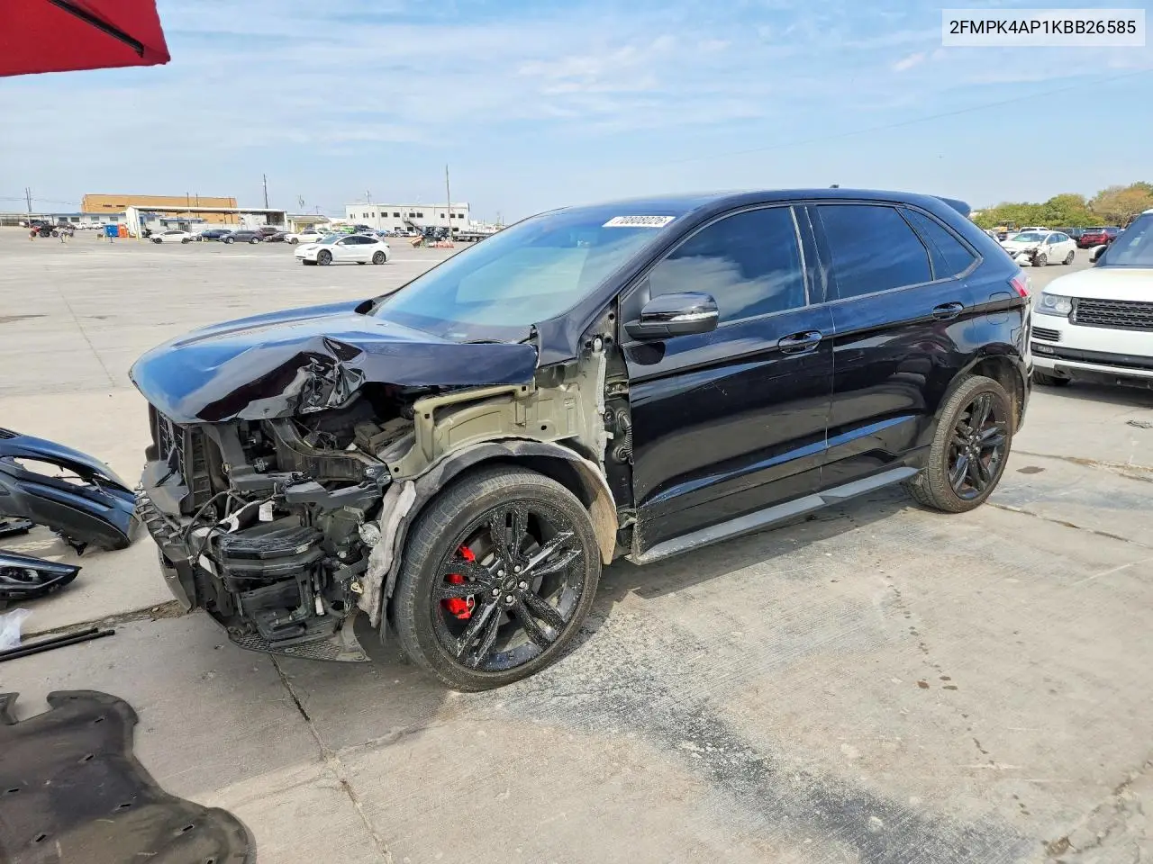 2019 FORD EDGE VIN 2FMPK4AP1KBB26585 — фото 2