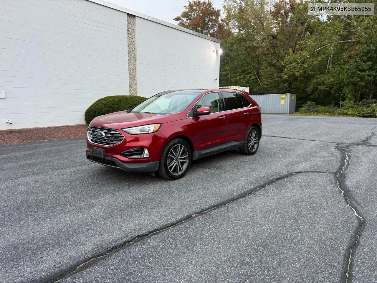 2019 FORD EDGE VIN 2FMPK4K95KBB65955 — фото 2