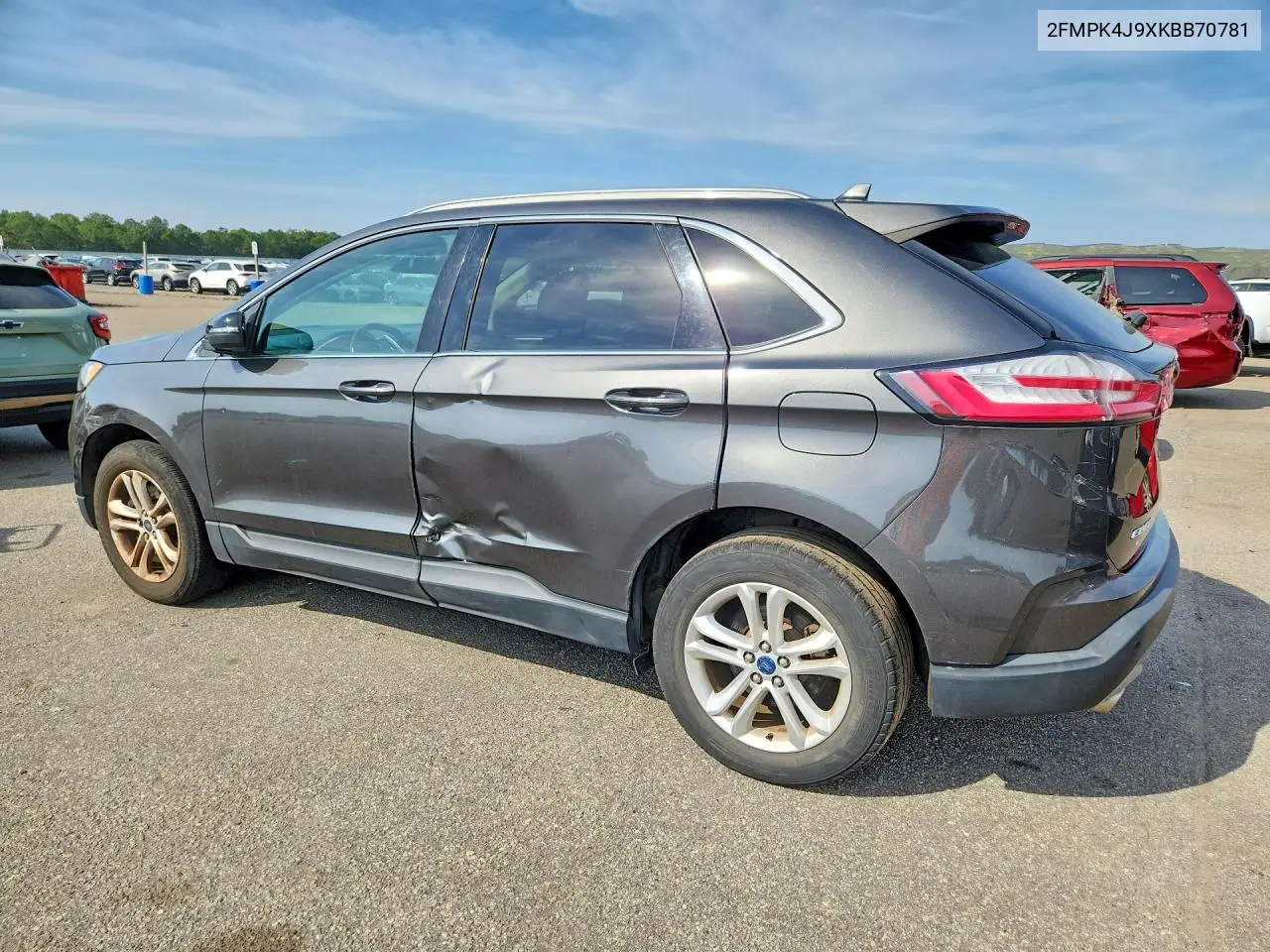 2019 FORD EDGE VIN 2FMPK4J9XKBB70781 — фото 2