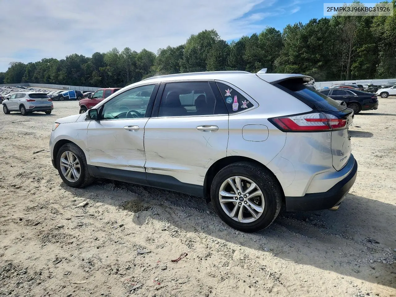 2019 FORD EDGE VIN 2FMPK3J96KBC31926 — фото 2