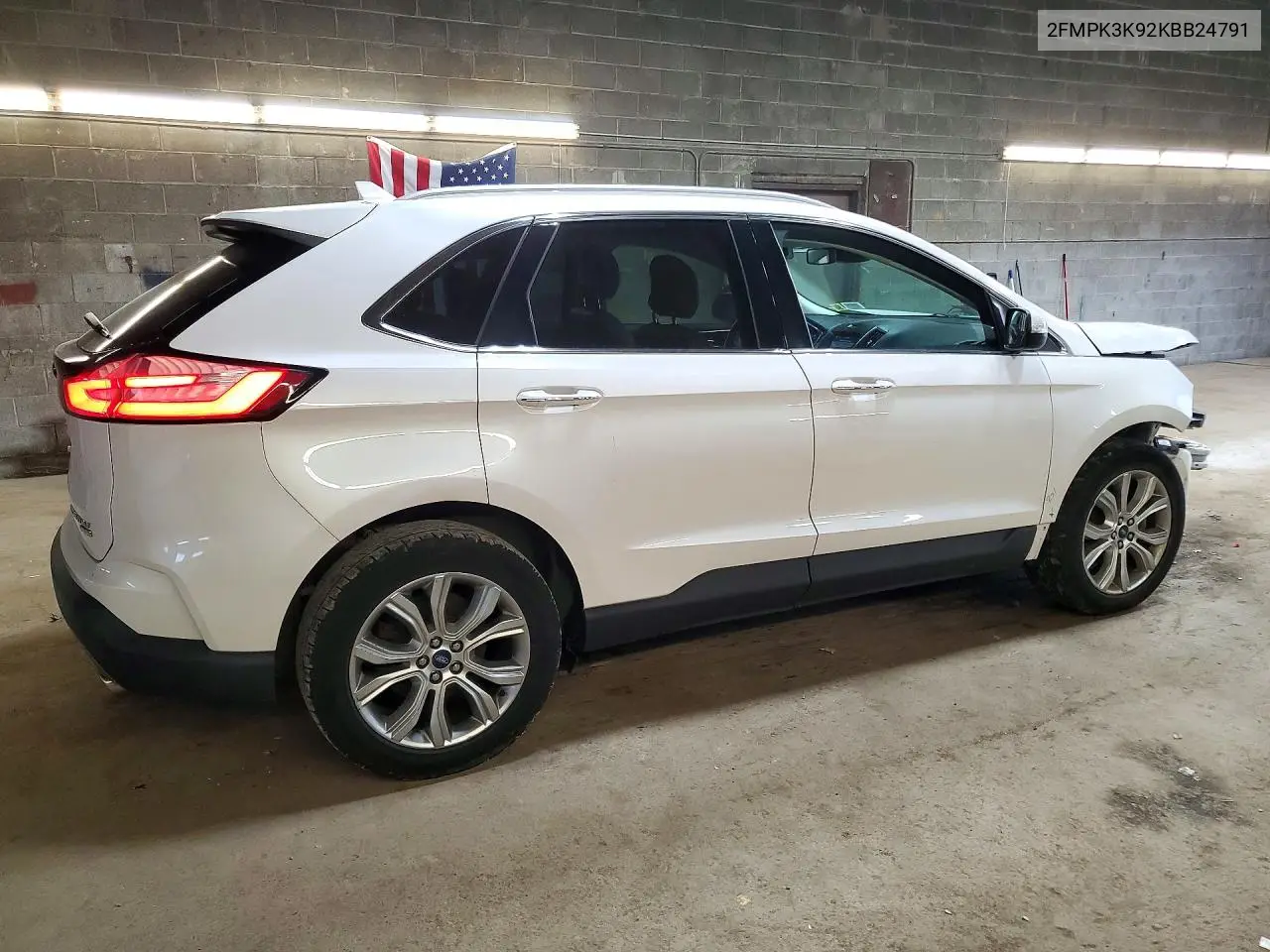 2019 FORD EDGE VIN 2FMPK3K92KBB24791 — фото 3