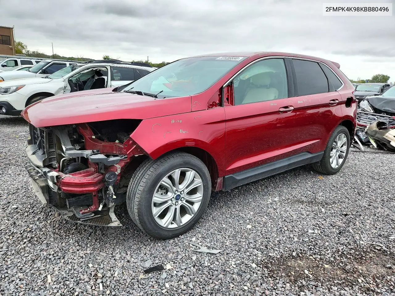 FORD EDGE 2019, VIN 2FMPK4K98KBB80496
