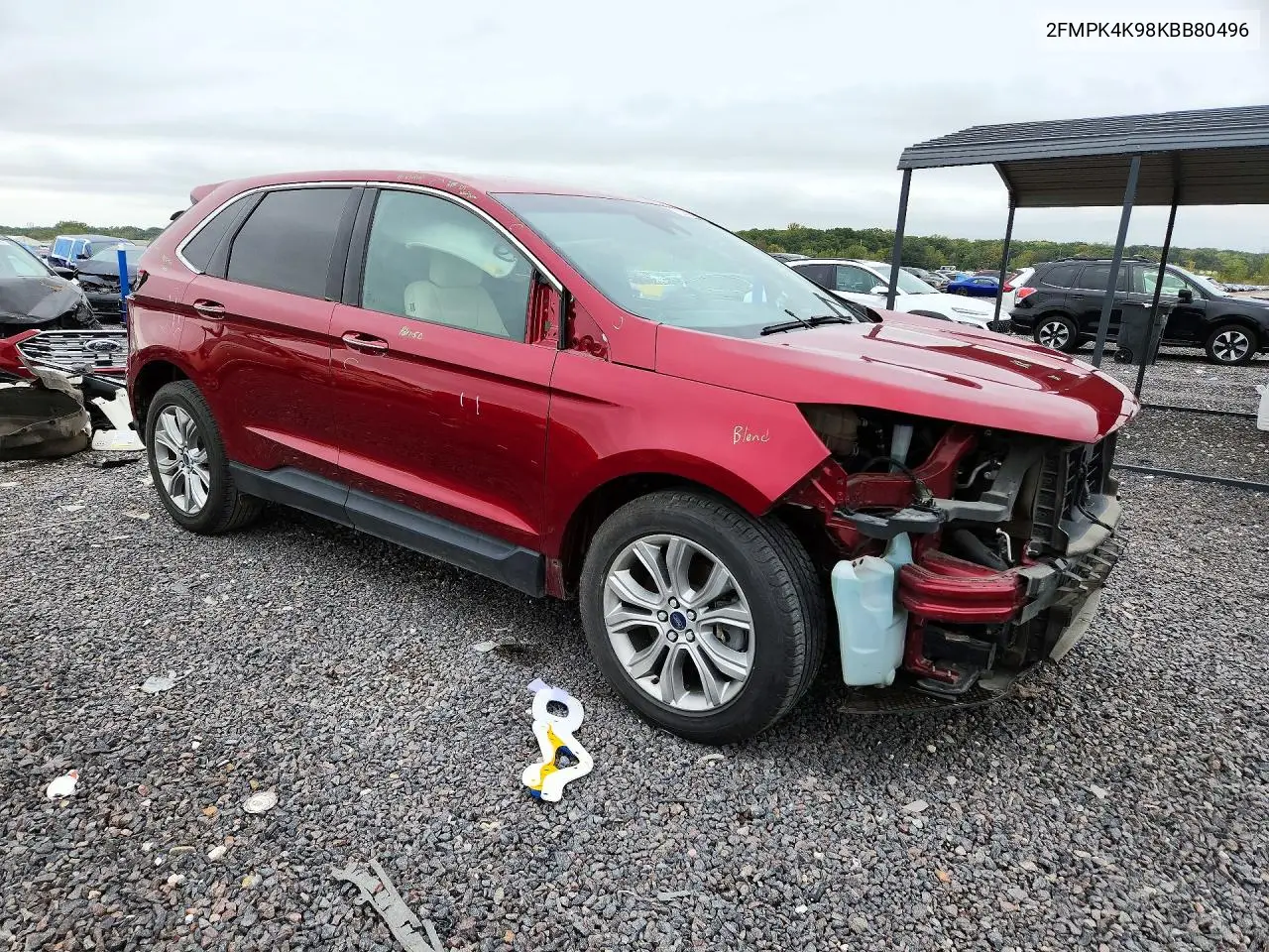 2019 FORD EDGE VIN 2FMPK4K98KBB80496 — фото 4