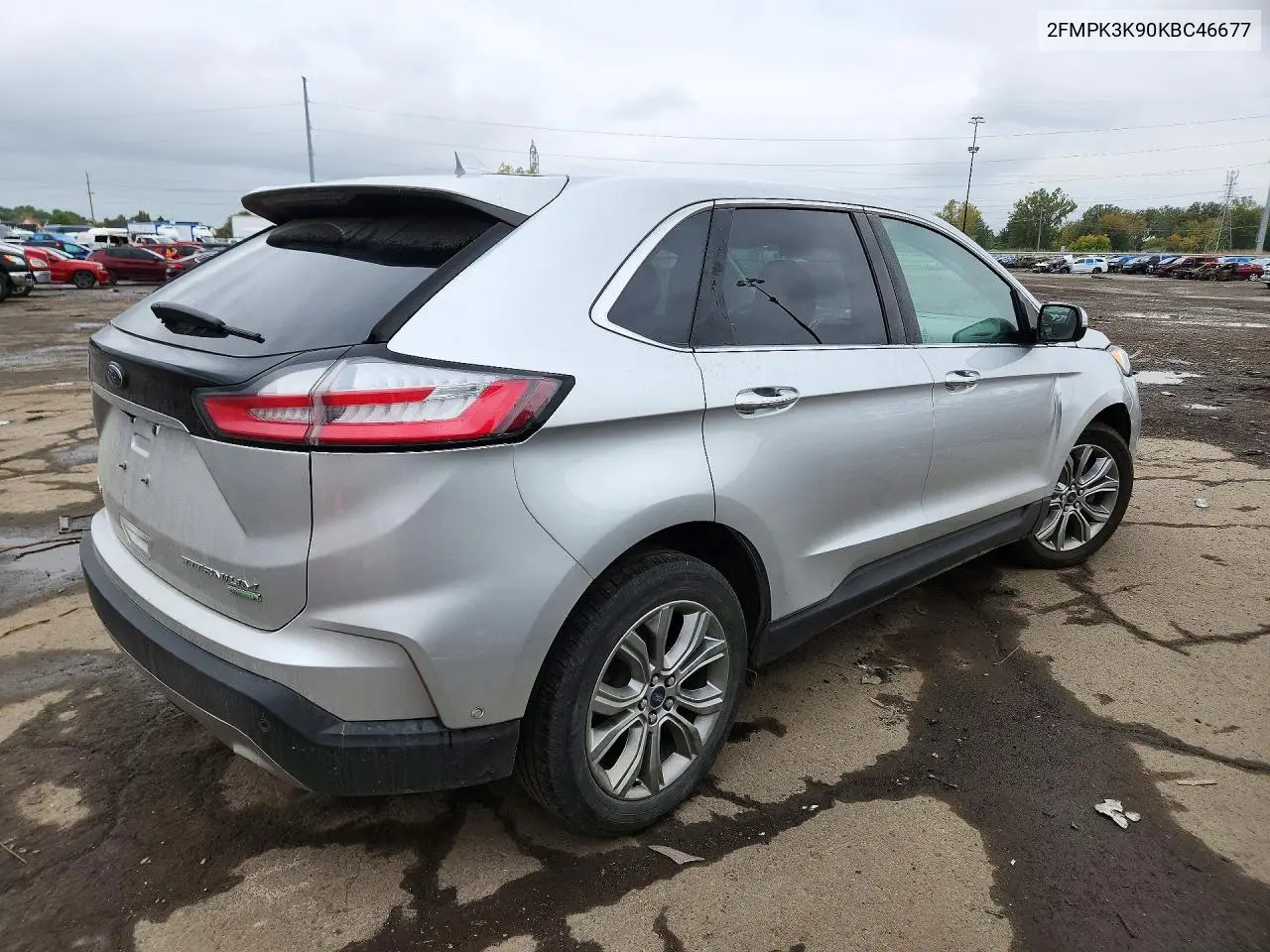 2019 FORD EDGE VIN 2FMPK3K90KBC46677 — фото 3