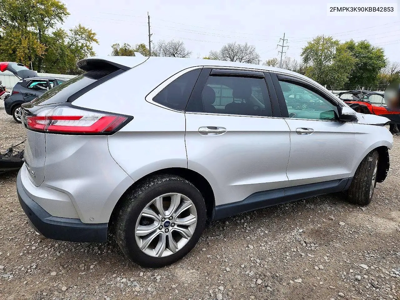 2019 FORD EDGE VIN 2FMPK3K90KBB42853 — фото 3