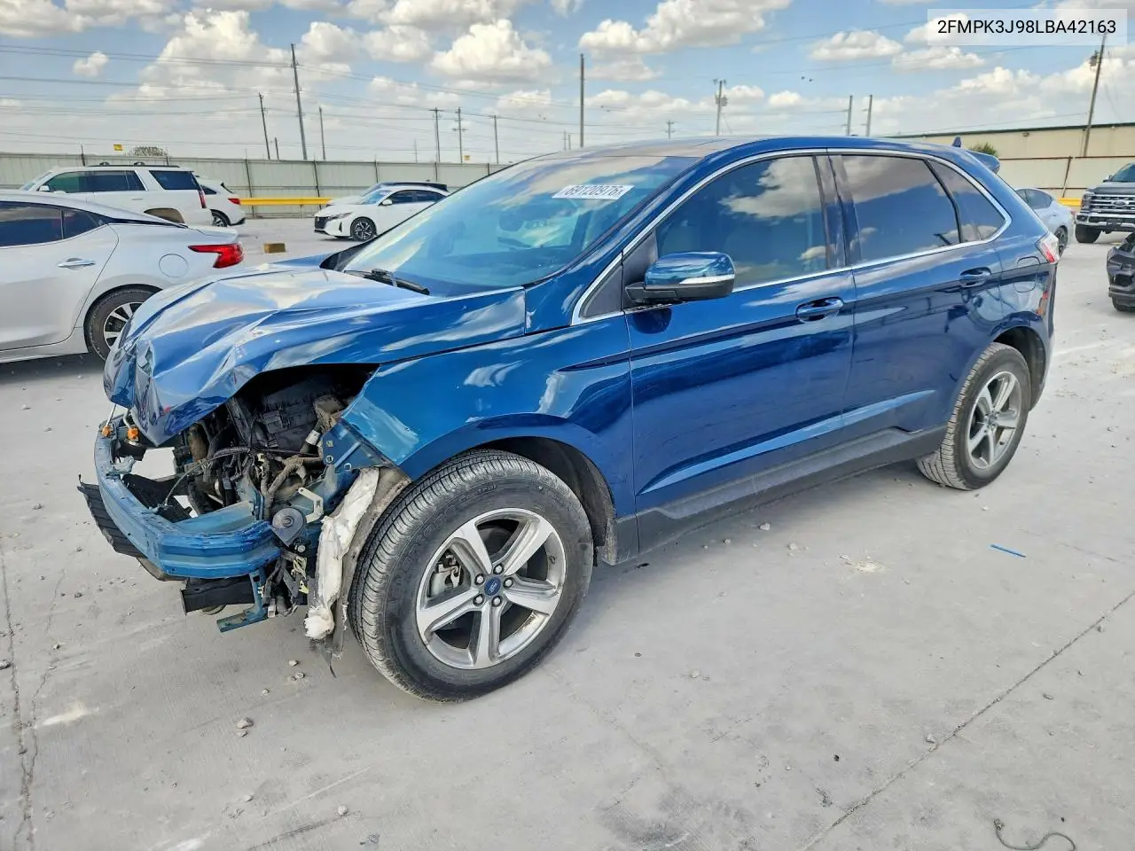 FORD EDGE 2020, VIN 2FMPK3J98LBA42163