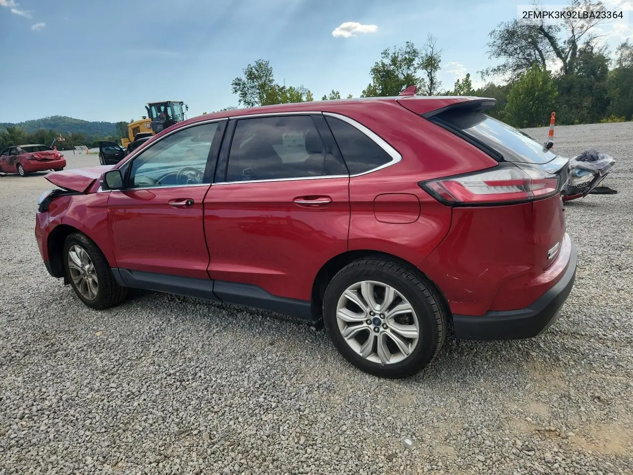 2020 FORD EDGE VIN 2FMPK3K92LBA23364 — фото 2