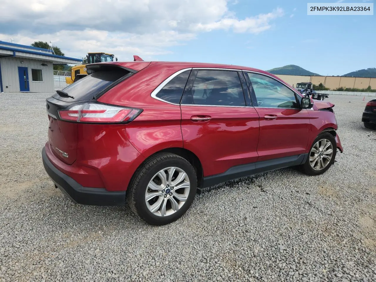 2020 FORD EDGE VIN 2FMPK3K92LBA23364 — фото 3