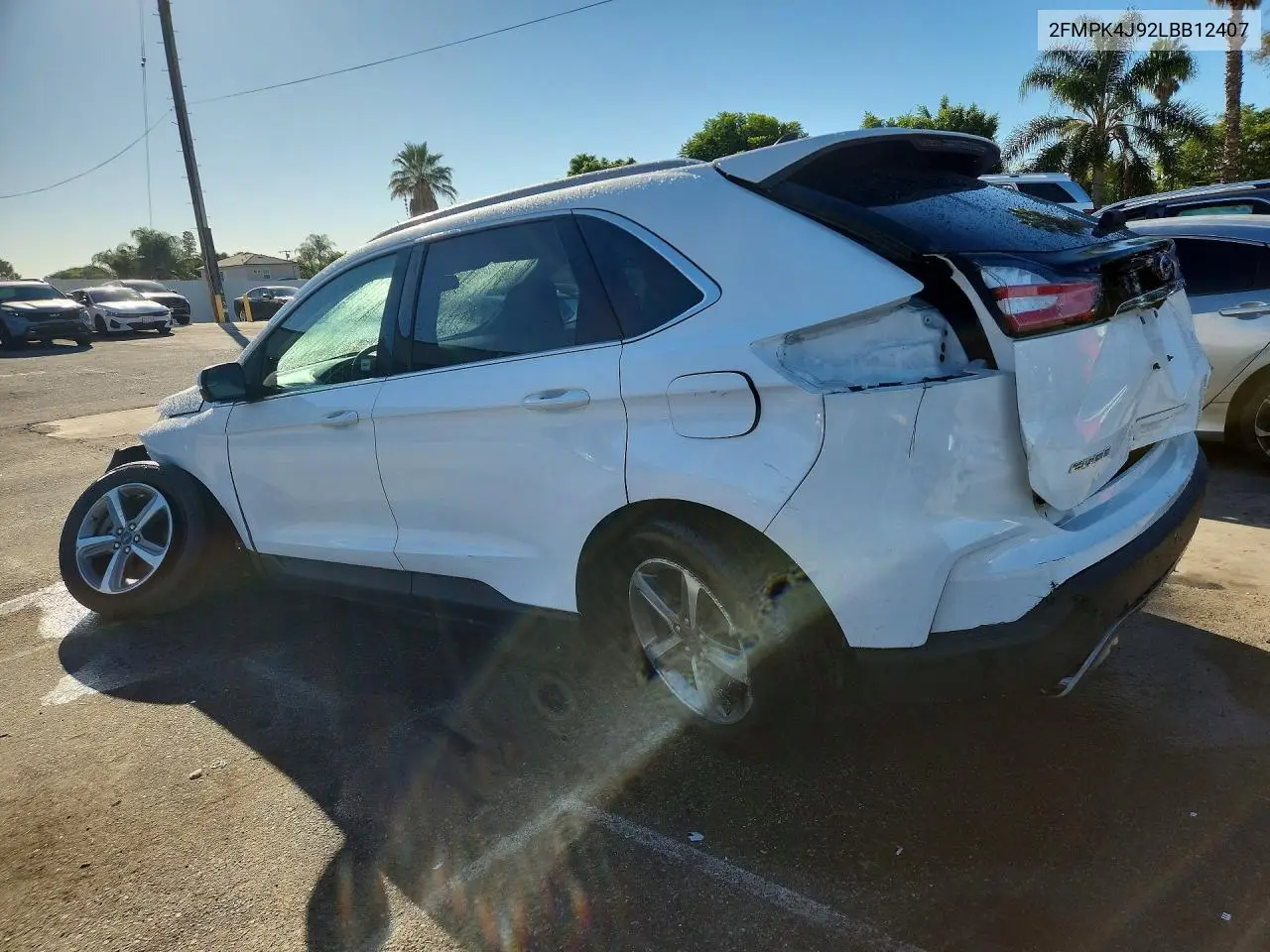 2020 FORD EDGE VIN 2FMPK4J92LBB12407 — фото 2